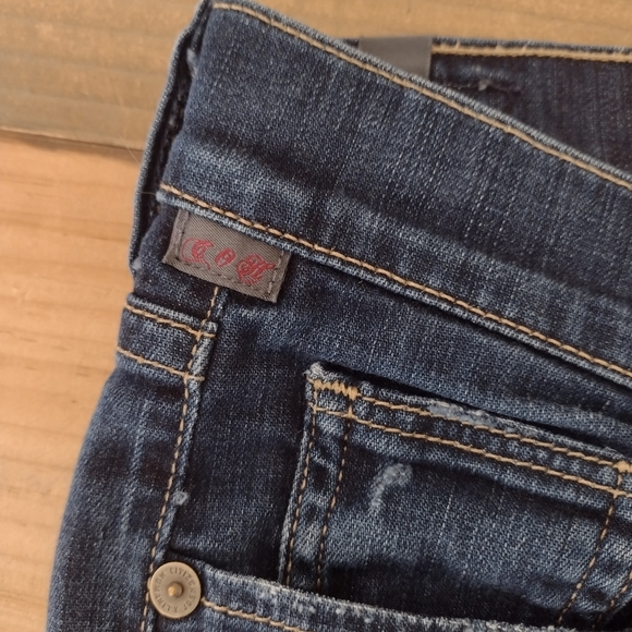 Citizens of Humanity Ava Low Rise Straight Leg Distressed Jeans Size 28 - Picture 6 of 15